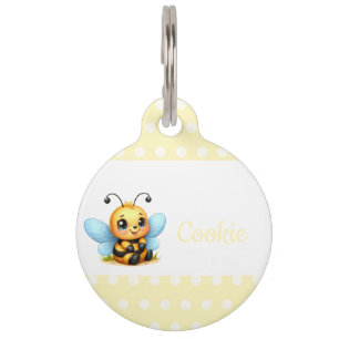 Cute Bee Pet Tag