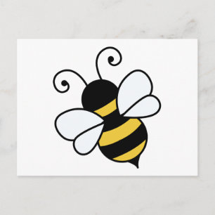 Cute bee postcard