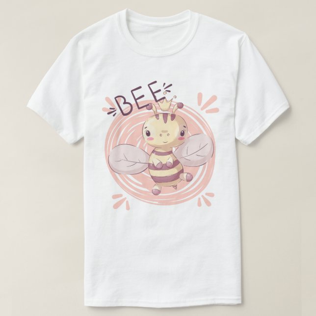 Cute Bee T-Shirt (Design Front)