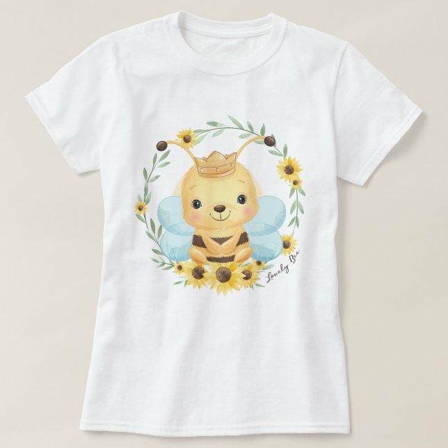 Cute Bee T-Shirt (Design Front)
