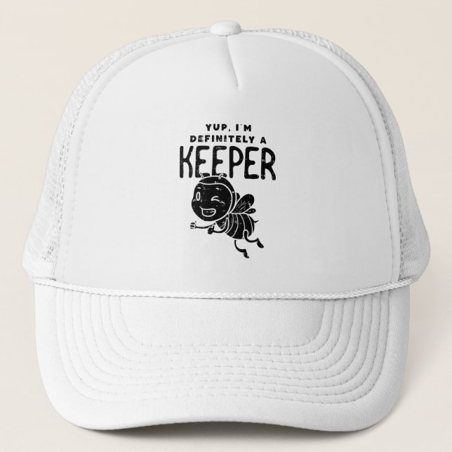 Cute Bee Trucker Hat (Front)