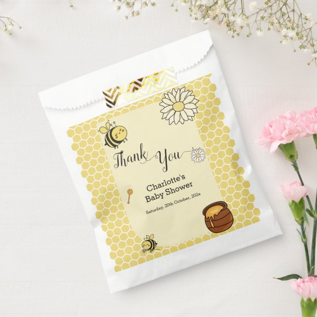 Cute Bee with Sweet Honey Baby Shower Favour Bag (Sealed)