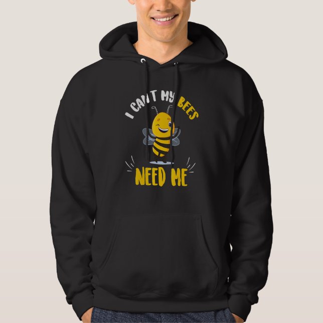 Cute Beekeeper Honey Bees     Beekeeping Hoodie (Front)