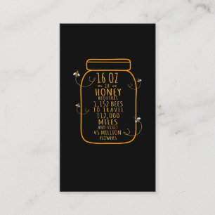 Cute Beekeeping Bee Quote Beekeeper Honey Lover Business Card