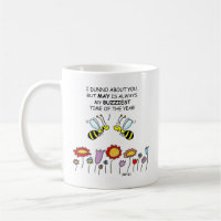 Cute Bees & May Flowers Gardener Mom 2-Sided