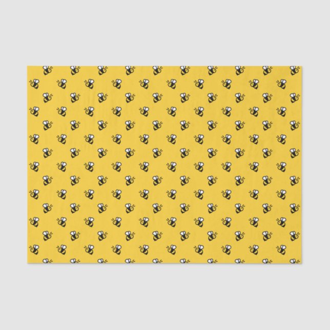 Cute Bees Tissue Paper (Front)