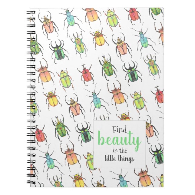 Cute Beetles Notebook (Front)