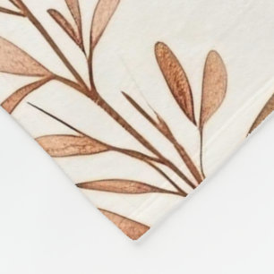 Cute Beige Baby Bear Fleece Blanket