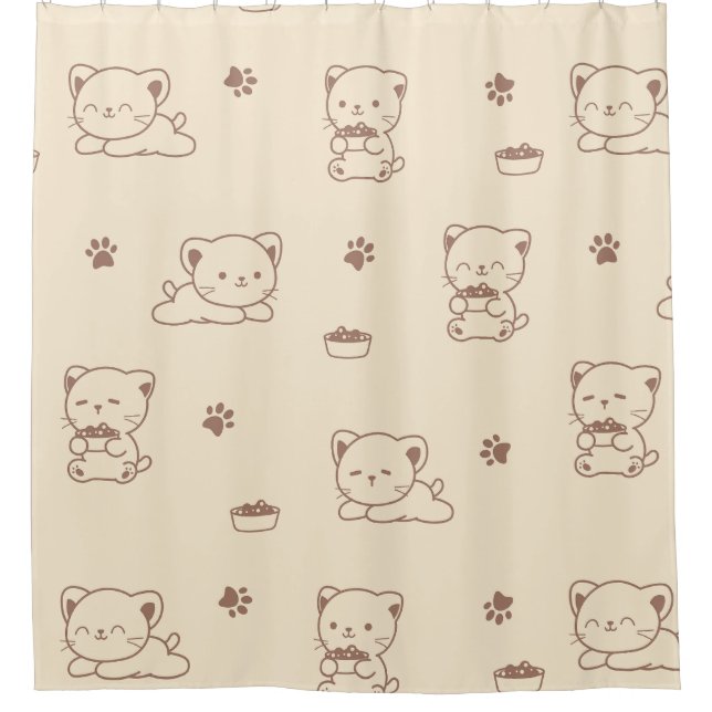 Cute Beige Cat Pattern (1) (Front)