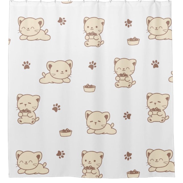 Cute Beige Cat Pattern (2) (Front)