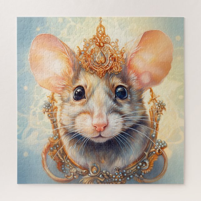 Cute Bejewelled Mouse Jigsaw Puzzle (Vertical)