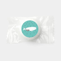 Cute Beluga Baby Whale BoyGirl Birthday Party Blue