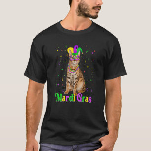Cute Bengal Cat Funny Animals Lover Mardi Gras Car T-Shirt