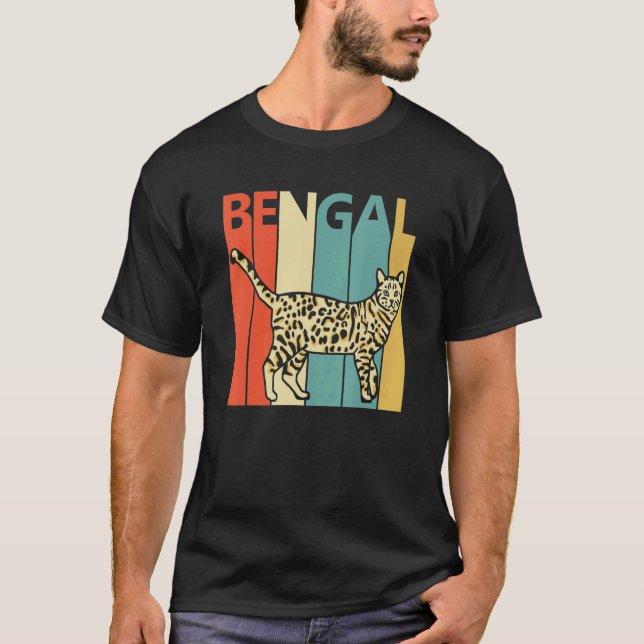 Cute Bengal Cat T-Shirt (Front)