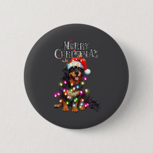 Cute Bernese Mountain Christmas Lights Xmas Dog Lo 2 Inch Round Button