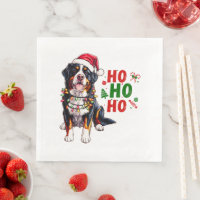 Cute Bernese Mountain Dog Christmas Hat Xmas