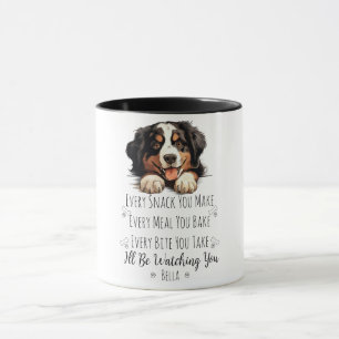Cute Bernese Mountain Dog Funny Custom Mug