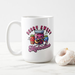 Cute Berries Jamming Sweet Melodies Coffee Mug