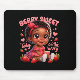 Cute Berry Sweet Baby On The Way Cute Pregnancy Co Mouse Pad
