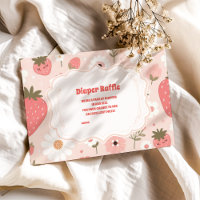 Cute Berry Sweet Pink Coquette Diapper Raffle