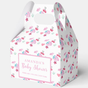 Cute Berry Sweet Sweetheart Valentine Baby Shower Favor Box