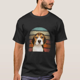 Cute Best Beagle Dad Ever Retro Vintage Puppy Mom T-Shirt