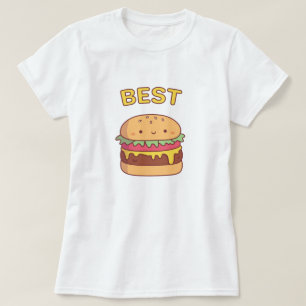Cute Best Burger Matching Best Friend T-Shirt
