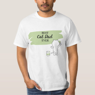 Cute Best Cat Dad Ever Men's T-Shirt