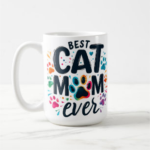 Cute Best Cat Mom Ever Coffee Mug