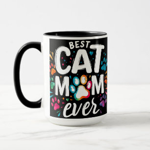 Cute Best Cat Mom Ever Mug