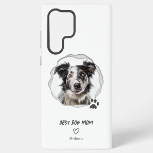 Cute Best Dog Mom Photo  Samsung Galaxy Case