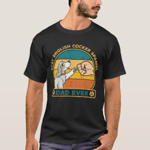 Cute Best English Cocker Spaniel Dad Dog T-Shirt