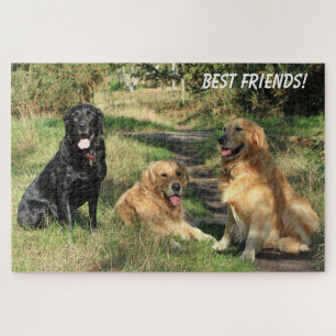 Cute Best Friends Dogs Jigsaw Puzzle