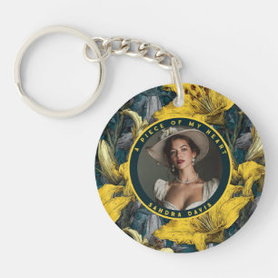 Cute Best Gifts For Dad Lilies Floral Keychain
