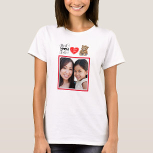 Cute Best Mom Ever Customizable Photo T-Shirt
