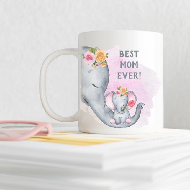 Cute Best Mom Ever Large Coffee Mug (Creator Uploaded)