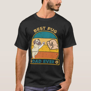 Cute Best Pug Dog Dad  T-Shirt