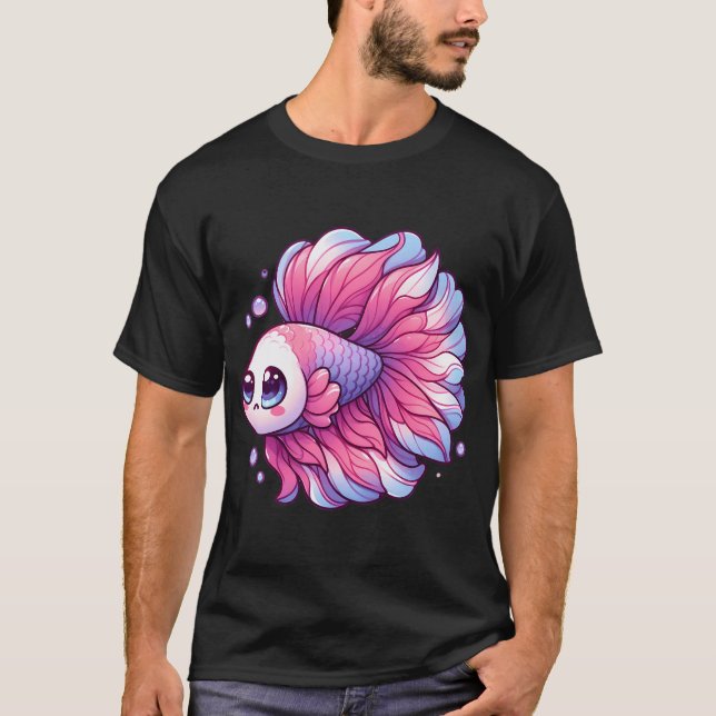 Cute Betta Fish T-Shirt (Front)