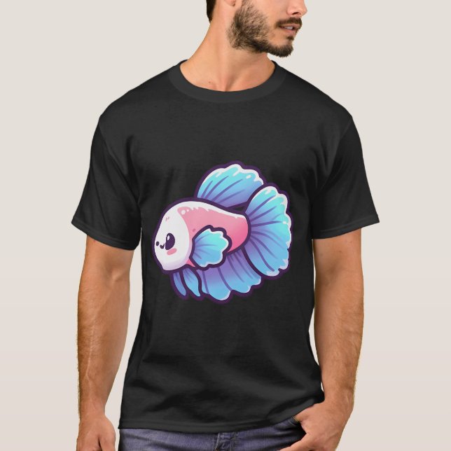 Cute Betta Fish T-Shirt (Front)