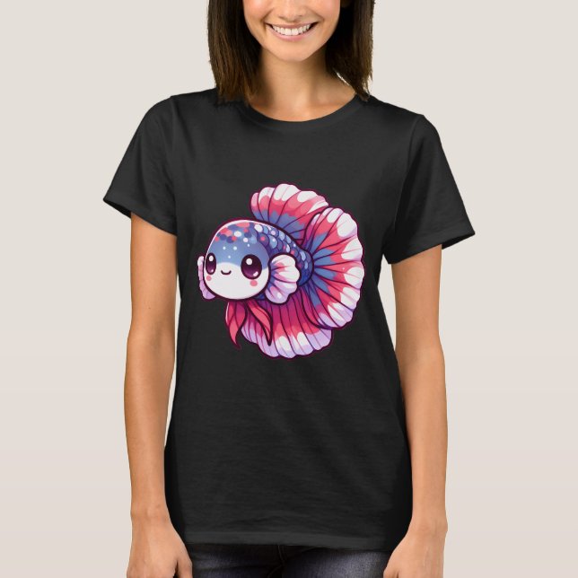 Cute Betta Fish T-Shirt (Front)