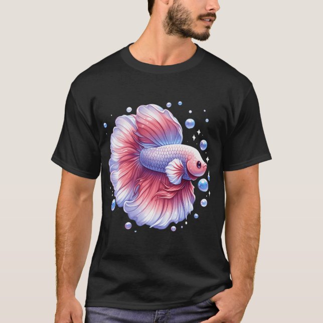 Cute Betta Fish T-Shirt (Front)