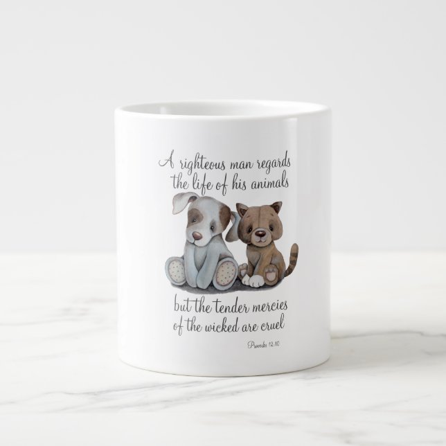 Cute Bible Large Coffee Mug (Front)
