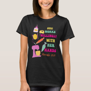 Cute bible verse baking cake cupcake baker decorat T-Shirt