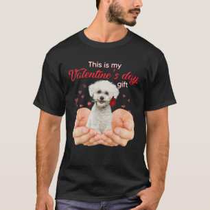 Cute Bichon Frise This Is My Valentine's Day Pajam T-Shirt