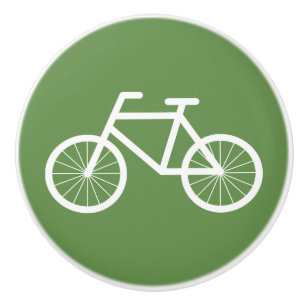 Cute bicycle icon ceramic door and drawer knobs