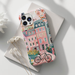 Cute Bicycle Stylish City Scene Case-Mate iPhone 14 Pro Case