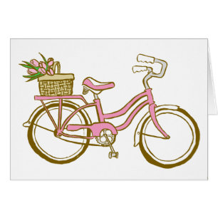 Cute Bicycle with Tulips