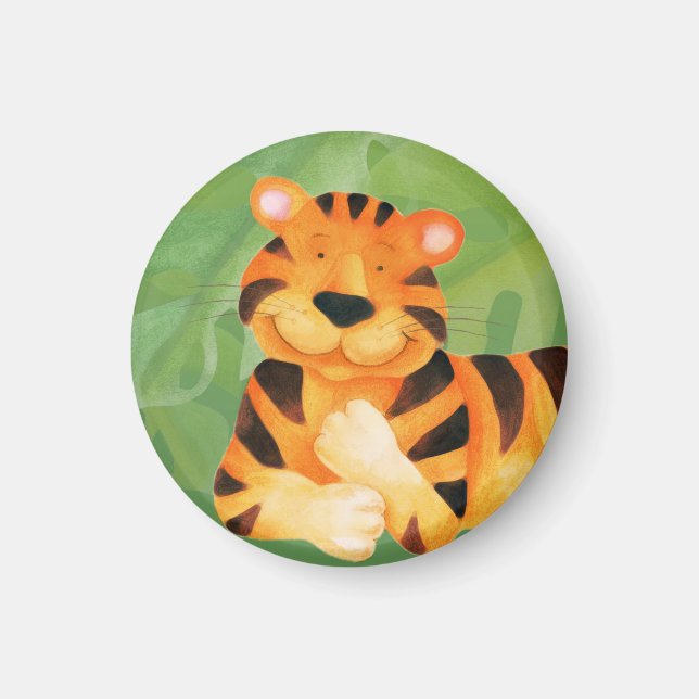 Cute big cat tiger everyday magnet (Front)