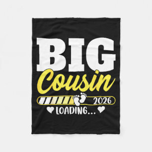 Cute Big Cousin Loading 2026 Promoted To Big Cousi Fleece Blanket