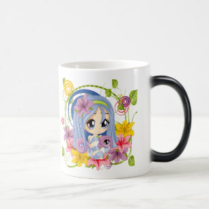 Cute Big Eyed Chibi Dragon Fairy Magic Mug